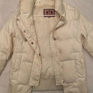 Juicy Couture Ivory Puffer Jacket